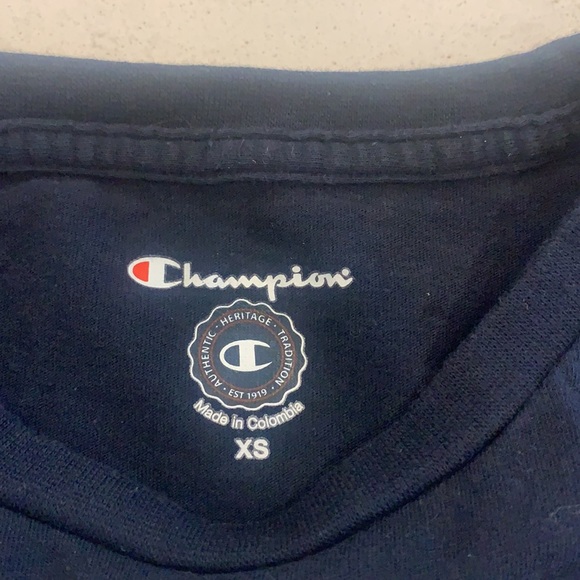 Navy Gonzaga University Champion Tee Shirt - Picture 2 of 3